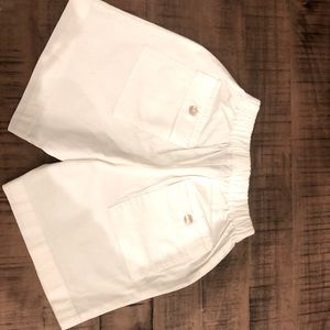Boys white pressed shorts
